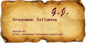 Grossman Julianna névjegykártya